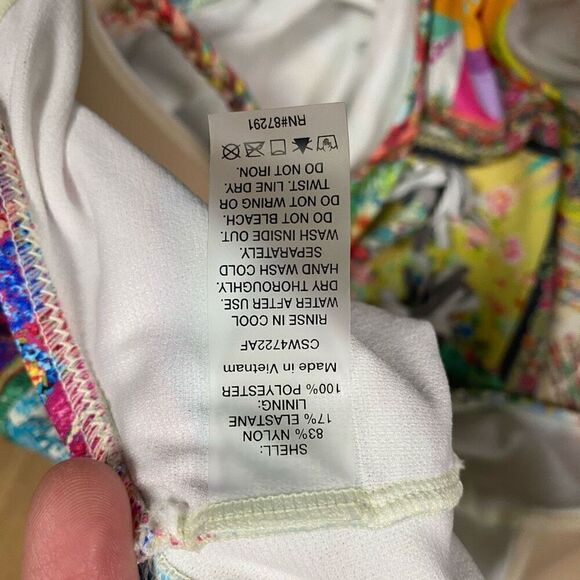 JOHNNY WAS FLEUR BRAIDED WRAP ONEPIECE SWIMSUIT XXL - Picture 13 of 16